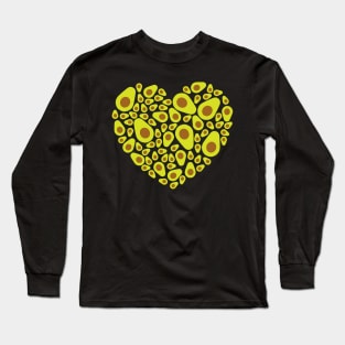 Avocado Heart Long Sleeve T-Shirt